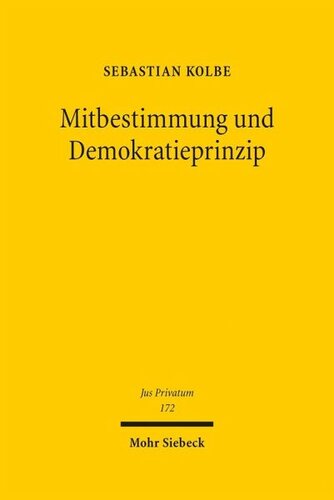 Mitbestimmung und Demokratieprinzip