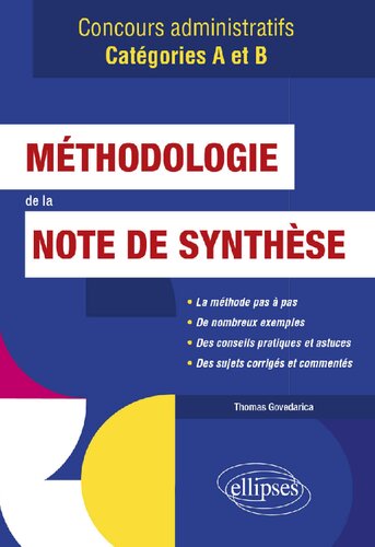 Méthodologie de la note de synthèse