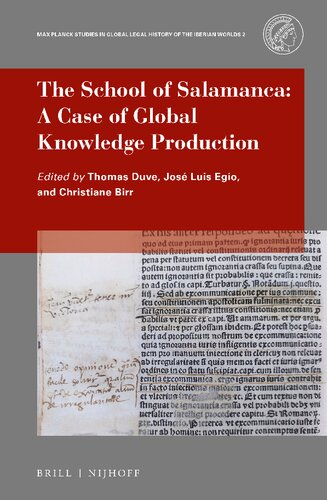 The School of Salamanca: a case of global knowledge production