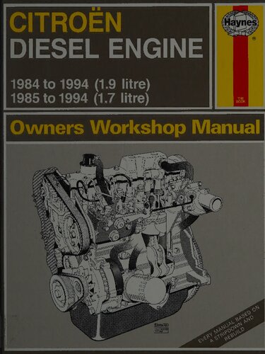 Haynes Citroën Diesel Engine Owners Workshop Manual