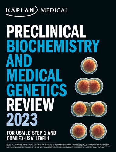 Preclinical Biochemistry and Medical Genetics Review 2023: For USMLE Step 1 and COMLEX-USA Level 1 (USMLE Prep)