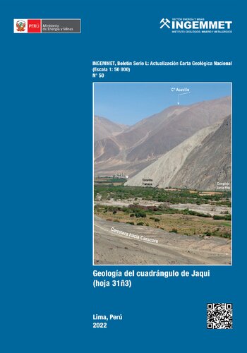 Geología del cuadrángulo de Jaqui (hoja 31ñ3). Dirección de Geología Regional