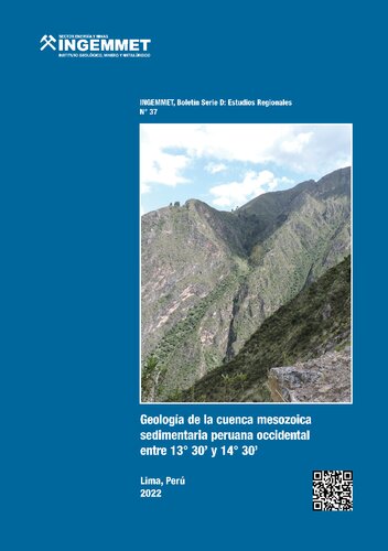 Geología de la cuenca mesozoica sedimentaria peruana occidental entre 13° 30’ y 14° 30’. Dirección de Geología Regional