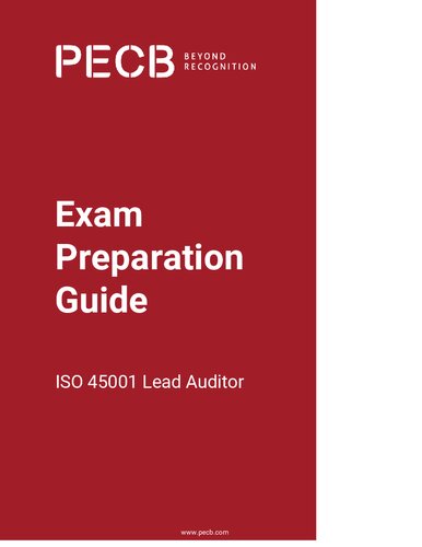 Exam Preparation Guide ISO 45001 Lead Auditor