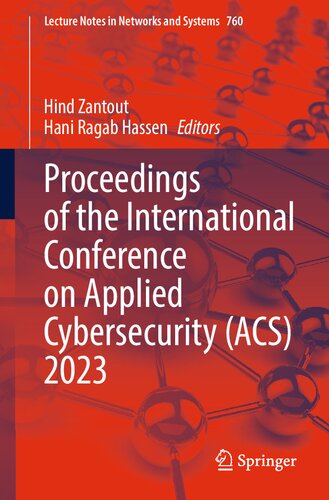 Proceedings of the International Conference on Applied Cybersecurity (ACS) 2023