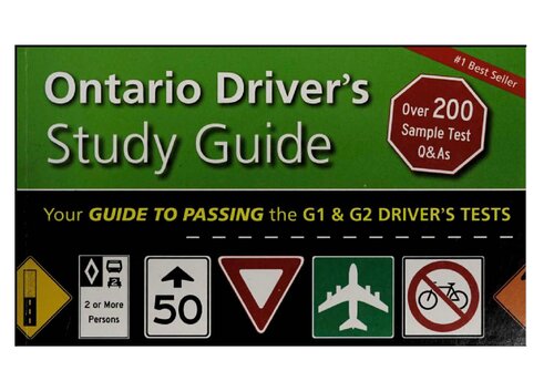Ontario Driver's Study Guide - Guide To Passing The G1 & G2 Driver's Test