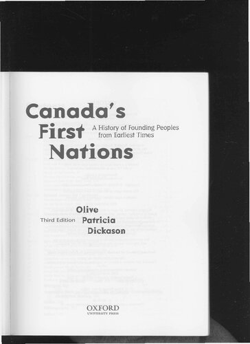 Canada's first nations : a history of founding peoples from earliest times
