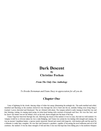 Dark Descent (Carpathians Series - Book 11)