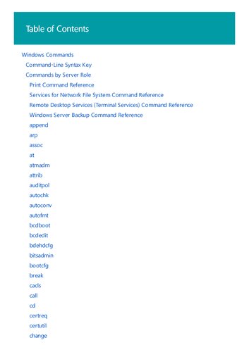 Windows Commands - Command-Line