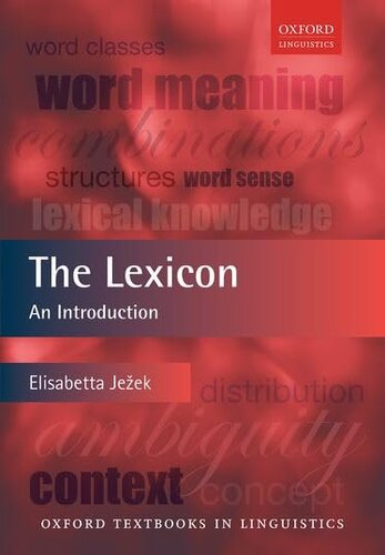 The Lexicon: An Introduction (Oxford Textbooks in Linguistics)