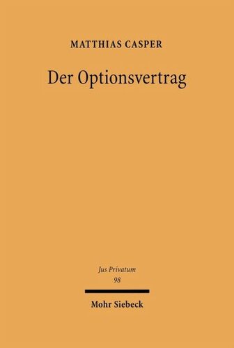 Der Optionsvertrag