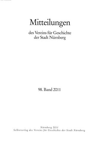 Mitteilungen des Vereins für Geschichte der Stadt Nürnberg