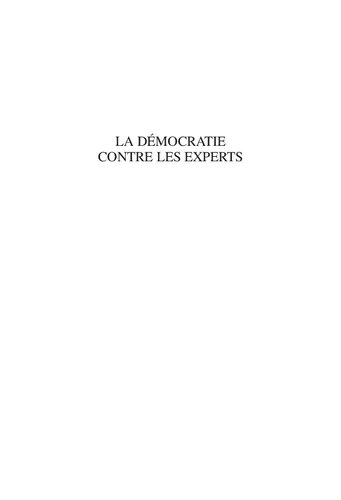 La démocratie contre les experts : Les esclaves publics en Grèce ancienne