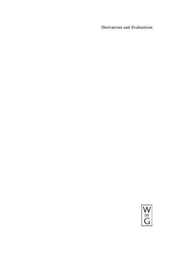 Derivations and Evaluations: Object Shift in the Germanic Languages