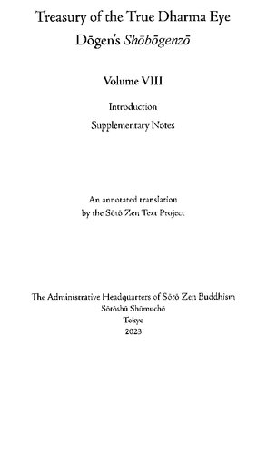Treasury of the True Dharma Eye: Dōgen’s Shōbōgenzō