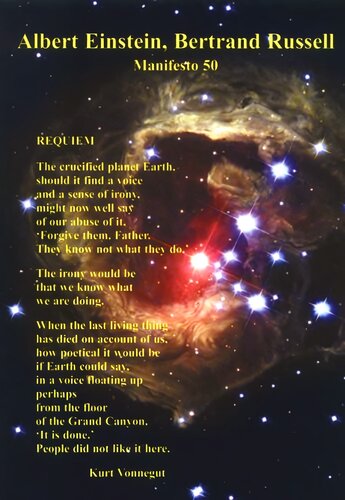 Manifesto 50 Albert Einstein, Bertrand Russell