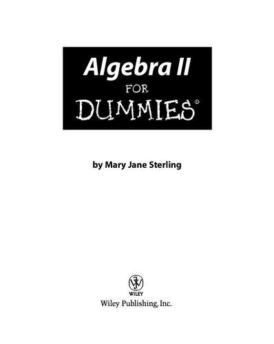 Algebra II For Dummies