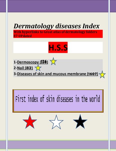 E7 updated dermatology diseases indexed with hyperlinks