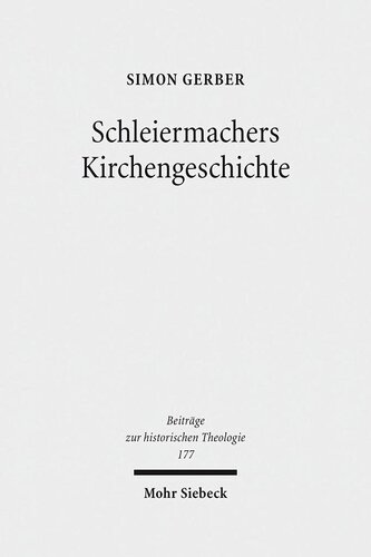 Schleiermachers Kirchengeschichte