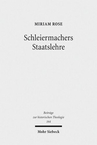 Schleiermachers Staatslehre