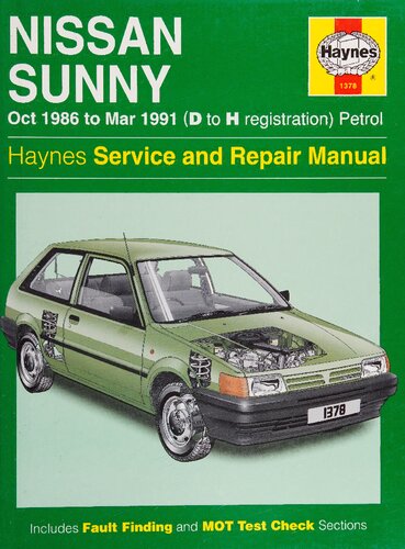 Haynes Nissan Sunny 1986-91 Service and Repair Manual