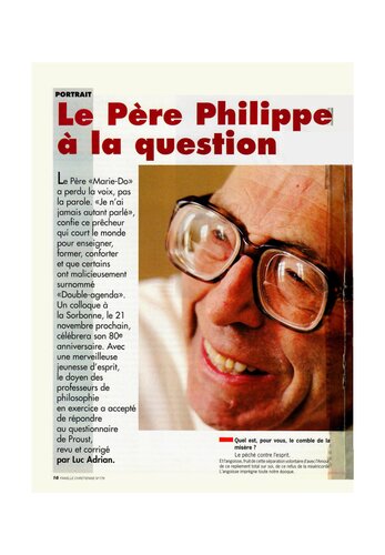Le père Philippe à la question - Questionnaire de Proust