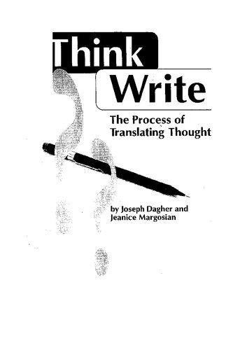 Think Write - The Process of Translating Thought