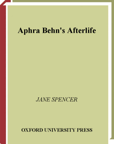 Aphra Behn's Afterlife