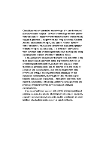 Archaeological Typology and Practical Reality: A Dialectical Approach to Artifact Classification and Sorting