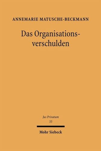 Das Organisationsverschulden
