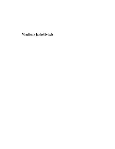 Vladimir Jankélévitch: the time of forgiveness