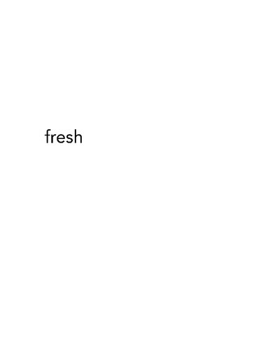 Fresh: a perishable history
