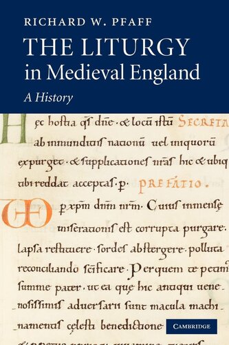 The liturgy in medieval England: a history