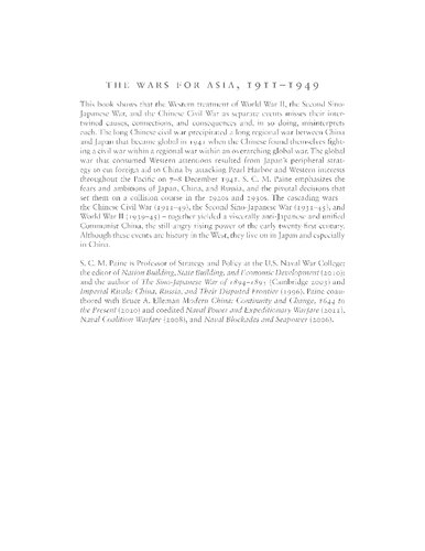 The wars for Asia, 1911-1949