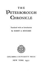 The Peterborough chronicle