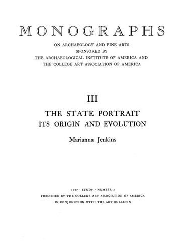 The state portrait: its origin and evolution