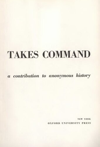 Mechanization takes command: a contribution to anonymous history