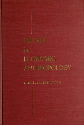 Studies in Economic Anthropology