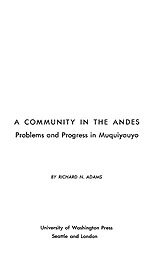 A community in the Andes: problems and progress in Muguiyauyo
