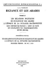 Byzance et les Arabes, Vol. 2, Book 1