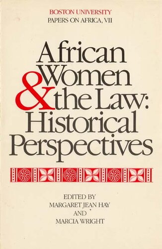 African women & the law: historical perspectives