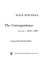 The correspondence, Vol. 1