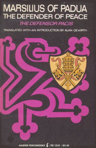 The defender of peace: The Defensor pacis