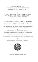 Java in the 14th century: a study in cultural history : the Nāgara-Kĕrtāgama by Rakawi Prapañca of Majapahit, 1365 A.D., Vol. 5