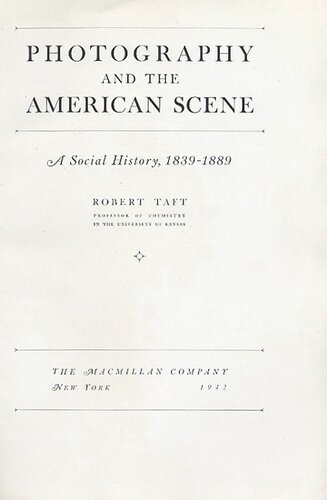 Photography and the American scene: a social history, 1839-1889