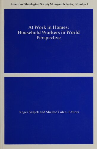 At Work in Homes: Household Workers in World Perspective