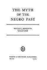 The myth of the Negro past