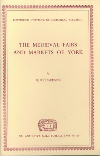 The medieval fairs and markets of York