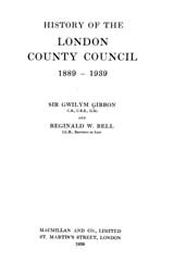 History of the London County Council, 1889-1939