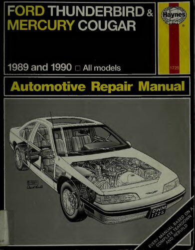 Haynes Ford Thunderbird & Mercury Cougar Automotive Repair Manual